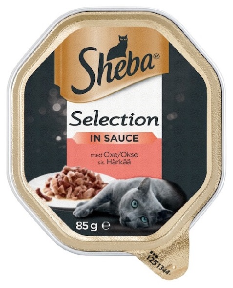 Sheba Cat food Selection beef in sauce 85g 
